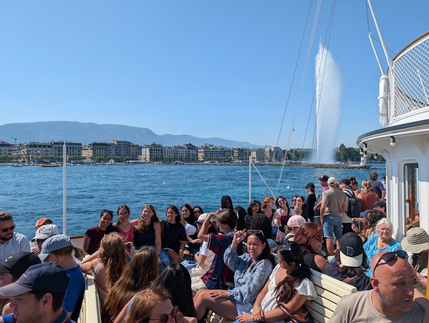 Boat trip on the lake