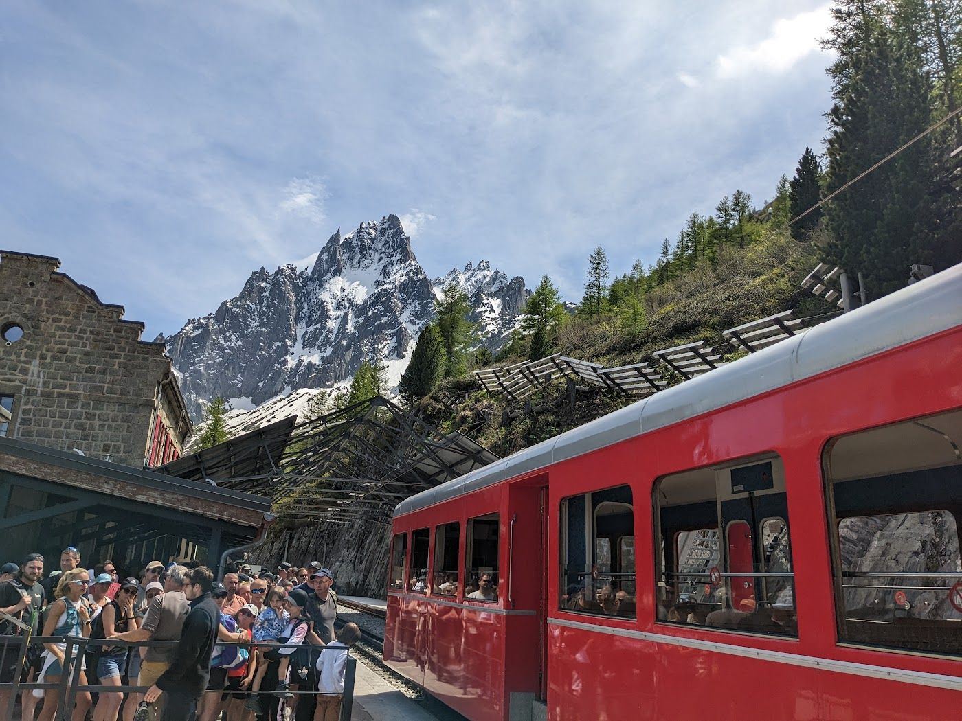 The train up from Montreux
